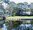 The second hole is the number one handicap hole on the Hills Course at Palmetto Dunes Resort, thanks to a long carry over water.