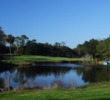 Teeing off on the par-5 13th green on the Hills Course at Palmetto Dunes Resort.
