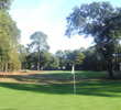 The tight, dogleg par-4 12th hole on the Palmetto Hall Plantation's Hills course offers a challenge.