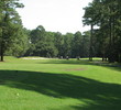 The first hole at Rose Hill Golf Club is a dogleg right, one of the few doglegs on the front.