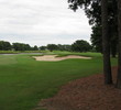 The 13th hole on Dataw Island's Cotton Dike course is a 537-yard par 5 from the tips that serves up some mega bunkers and lots of water.