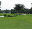 The par 3, 14th hole on the Fazio course at Palmetto Dunes Resort positions the green between a rock and a hard place, water left, sand right.