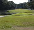 The fourth hole on the Barony Course at Port Royal Golf Club includes a drive over water to an uphill approach to a well-guarded green.