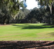 From the very start, trees push in close at Harbour Town Golf Links.