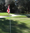 The bunkers around No. 11 at Harbour Town Golf Links make any errant approach shot treacherous.