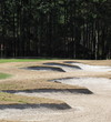 Rees Jones made artwork of his bunkers at Oyster Reef Golf Club.