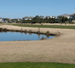 Ocean Point Golf Links' eighth hole is subjected to ocean breezes from right to left -- toward the water hazard.