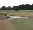 The 10th hole at Old Tabby Links on Spring Island, S.C., has water all along the left side.