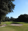 If you wander a little too far left on the par-4 17th at Robber's Row at Port Royal Golf Club, you'll have to send your shot between an elevated lip on a bunker and overhanging branches.