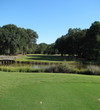 There's a bit of a water carry on the way to a narrow chute for your drive on the 425-yard, par-4 17th hole at Robber's Row at Port Royal Golf Club.