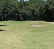 The approach on the par-5 second hole at Robber's Row at Port Royal Golf Club brings bunkers into the fairway.