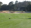 The par-5 10th hole on the Nicklaus course at Colleton River Plantation Club requires two skips over bunkers.