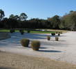 The farther right, the longer the carry to the 13th green on the Nicklaus course at Colleton River Plantation Club.