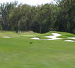 The only way to see the pin on No. 8 on the Dye course at Colleton River Plantation is from the left. 