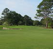 The first green at Crescent Pointe Golf Club has a sharp drop into the drink front and left.