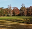 The second hole of Rose Hill Golf Club plays over water. 