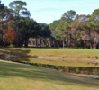 Ponds make the par-3 eighth hole at the Golden Bear Golf Club at Indigo Run treacherous. 