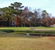 The water is very much in play on the par-5 16th hole at Rose Hill Golf Club in Bluffton, S.C.