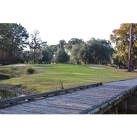 This bridge leads to the ninth green at Rose Hill Golf Club in Bluffton, S.C.