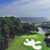 Aerial view of the 6th hole from Oyster Reef Golf Course