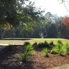 A view of a green protected by a bunker at Olde Beaufort Golf Club.