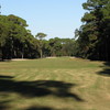 The 18th hole at Planter's Row - extra sand on the left and water right for added enjoyment.