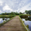 A view from a bridge at Bloody Point Golf Course