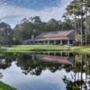 A view of the clubhouse at Dolphin Head Golf Course