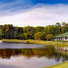 View of the clubhouse and hole #5 at Old South Golf Links