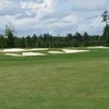 A view of green protected by bunkers from The Golf Club at Hilton Head Lakes 