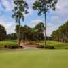 A view of tee #1, #10 over the putting green at Bear Creek Golf Club.