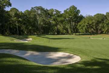 A view of hole #2 at Pete Dye Course from Colleton River Club.