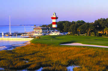 View from 18th at Harbour Town Golf Links at Sea Pines Resort