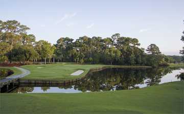 View of the 4th hole from the Heron Point at Sea Pines Resort