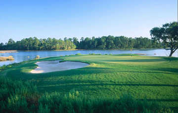 A view of a green at Moss Creek Golf Club.